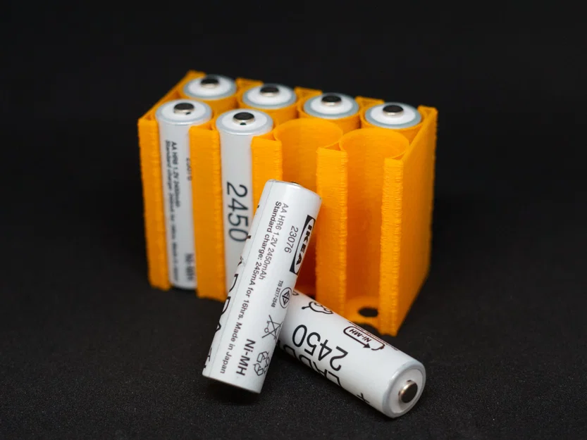 Khay đựng pin AA/AAA (Battery Holder) xếp chồng - Image 1