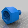 Adapter NPT 1/2" Female sang 1/4" Male - Thumbnail 2