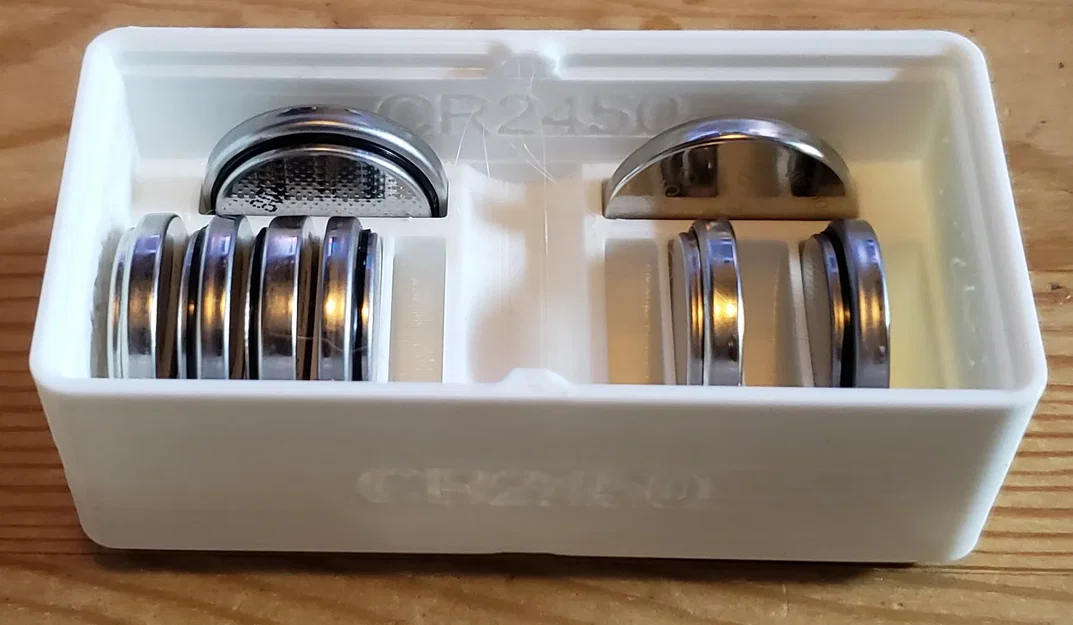 Holder pin nút CRxxxx (Gridfinity, xếp chồng, có nhãn) - Image 3
