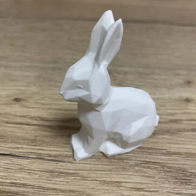 Mô hình chú thỏ Low Poly trang trí in 3D siêu dễ thương