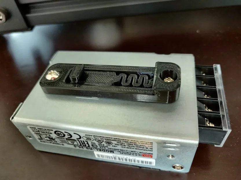 Adapter gắn DIN Rail cho Meanwell RS-25-5 - Image 1