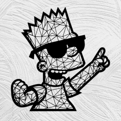 Bart Simpson low poly