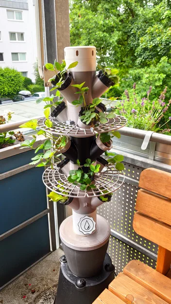 Tháp Dâu Ban Công dùng IKEA Persillade (Modular Hydroponic dạng module) - Image 2