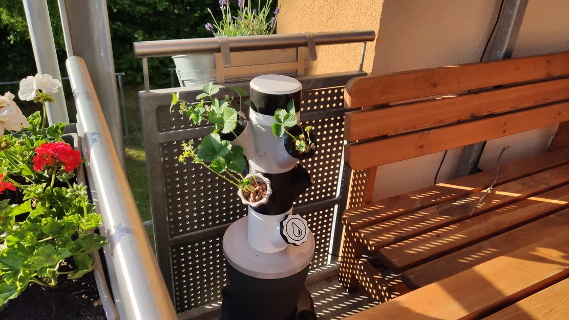 Tháp Dâu Ban Công dùng IKEA Persillade (Modular Hydroponic dạng module) - Image 3