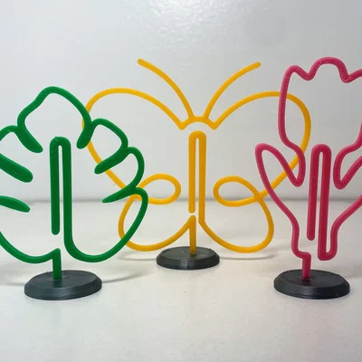 Bộ giá đỡ ghi chú 3D xinh xắn chủ đề mùa xuân