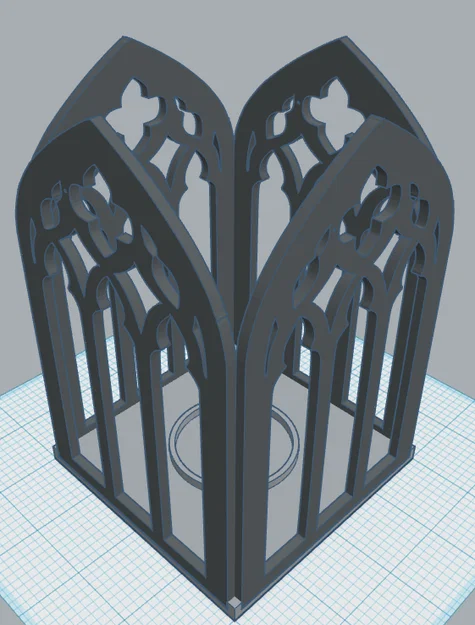 Gothic Lantern 2 – Đèn lồng Tea Light phong cách Gothic - Image 1