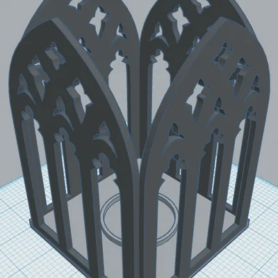 Gothic Lantern 3 – Đèn lồng nến tealight phong cách Gothic