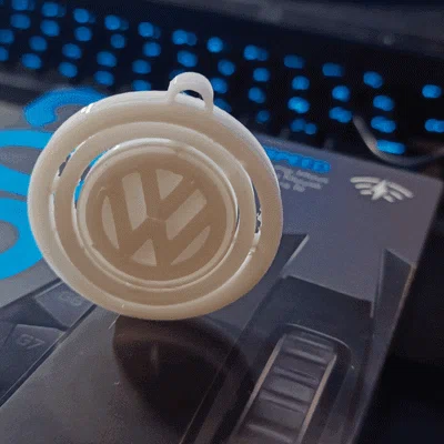 Móc khóa xoay logo Volkswagen in 3D độc đáo cho fan xe hơi