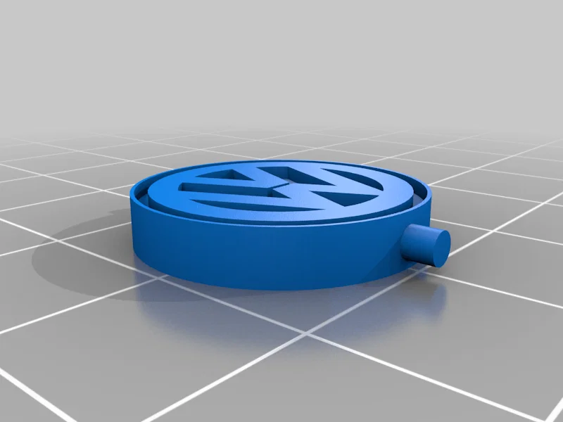 Móc khóa xoay logo Volkswagen in 3D độc đáo cho fan xe hơi - Image 4