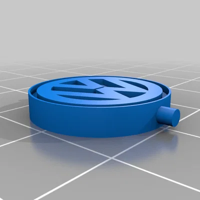 Móc khóa xoay logo Volkswagen in 3D độc đáo cho fan xe hơi
