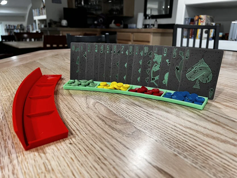 Giá đỡ bài + khay đựng linh kiện board game (Playing Card Holder with Board Game Bits Bins) - Image 3