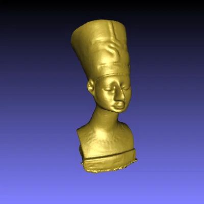 Mô hình 3D tượng bán thân Nữ hoàng Ai Cập Nefertiti ấn tượng