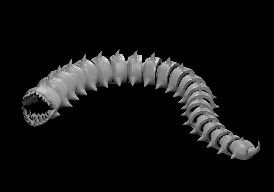 Purple Worm Articulated (Sâu Tím Khớp Nối) - Image 2