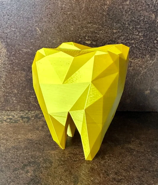 Mô hình răng 3D phong cách Low Poly trang trí bàn làm việc - Image 1