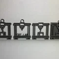Móc khóa máy in 3D (3D-printer keychain) siêu chi tiết - Thumbnail 1