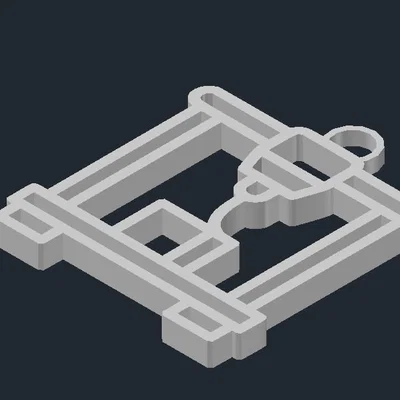 Móc khóa máy in 3D (3D-printer keychain) siêu chi tiết