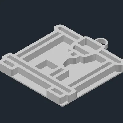 Móc khóa máy in 3D (3D-printer keychain) siêu chi tiết