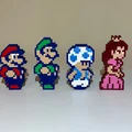 Tượng Super Mario 2 (NES): Mario, Luigi, Toad & Princess Peach - Thumbnail 1