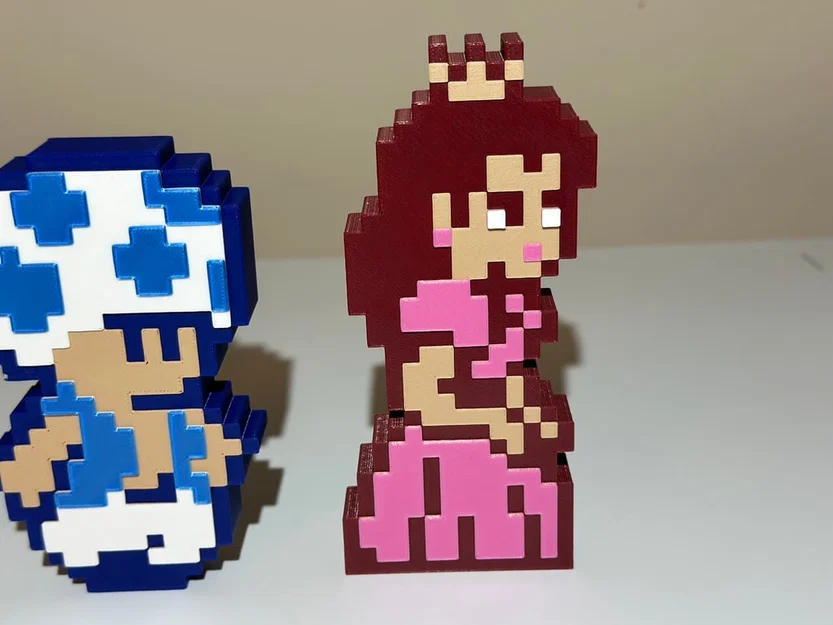 Tượng Super Mario 2 (NES): Mario, Luigi, Toad & Princess Peach - Image 6