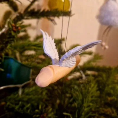 Mô hình trang trí cây thông Noel "Flying Cock"