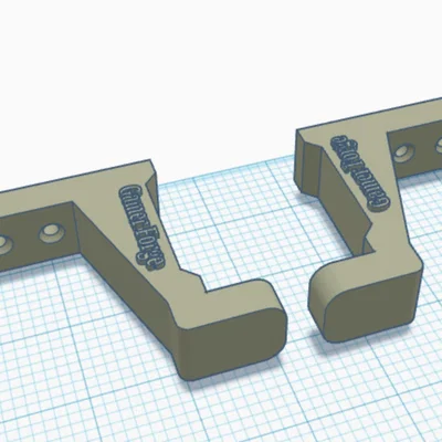 Giá treo súng hơi (Rifle wall mount) lên tường in 3D bền chắc