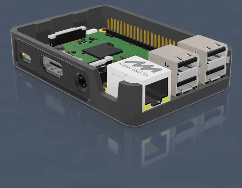 Bộ vỏ case 3 mảnh cho Raspberry Pi 3B (Không cần ốc vít) - Image 3