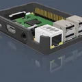 Bộ vỏ case 3 mảnh cho Raspberry Pi 3B (Không cần ốc vít) - Thumbnail 3