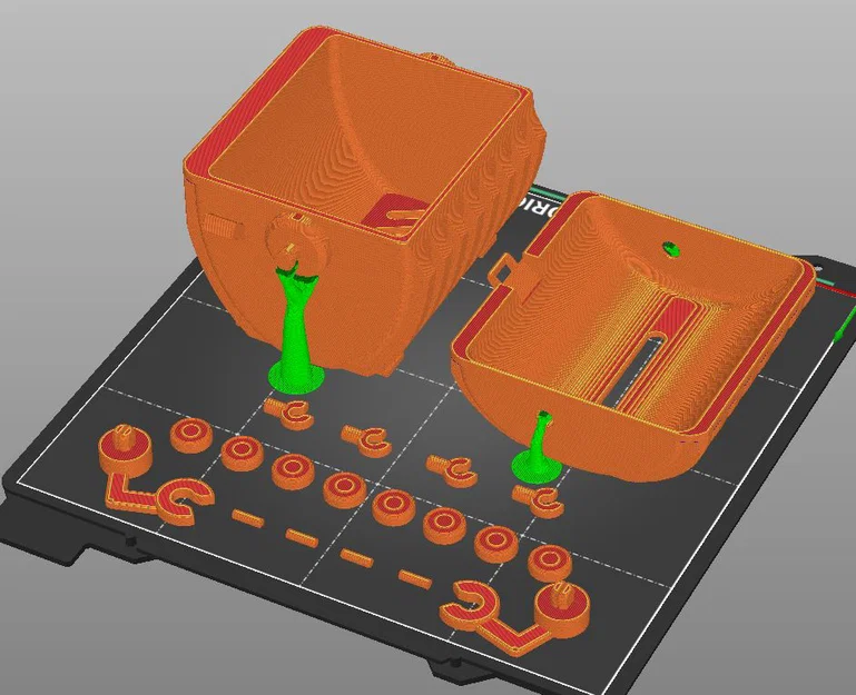 Mô hình thùng rác mini in 3D đa năng - Hộp đựng đồ để bàn cực xinh - Image 7