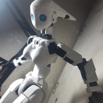Đầu robot nữ cho DUMMY 13 - Phụ kiện in 3D tùy chỉnh đẹp mắt