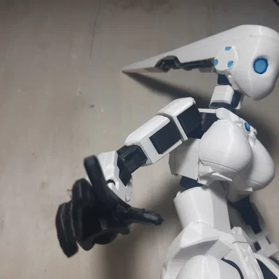 Đầu robot nữ cho DUMMY 13 - Phụ kiện in 3D tùy chỉnh đẹp mắt