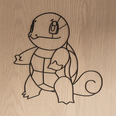 Mô hình trang trí tường Squirtle Pokemon (Wall Art) độc đáo
