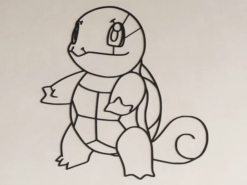 Mô hình trang trí tường Squirtle Pokemon (Wall Art) độc đáo - Image 2