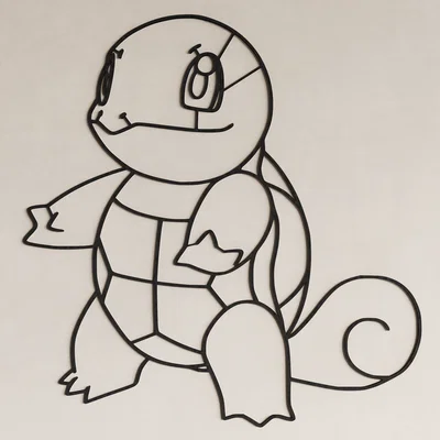 Mô hình trang trí tường Squirtle Pokemon (Wall Art) độc đáo