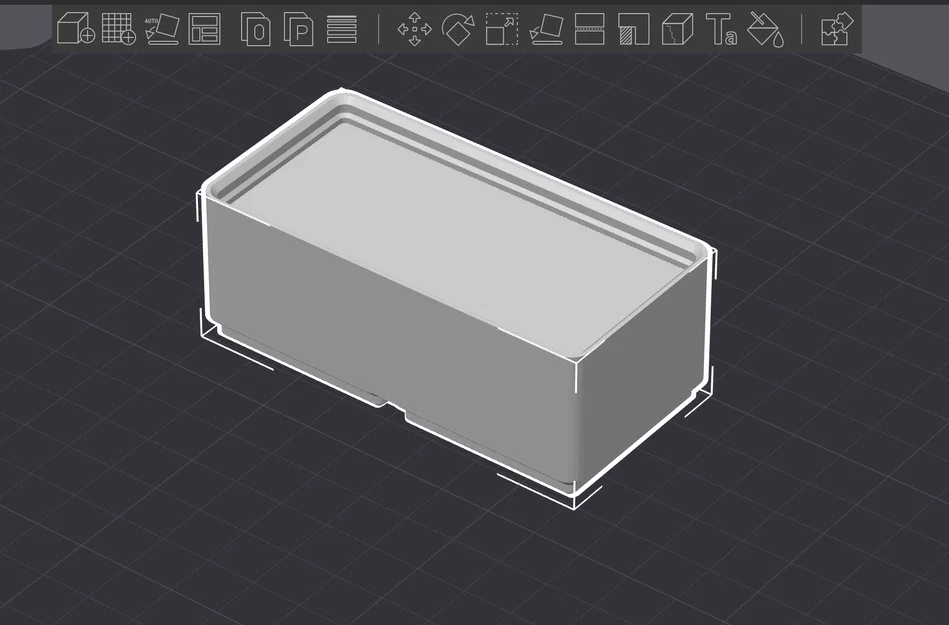 Khay đựng đồ Gridfinity 1x2x4 đáy đặc đa năng in 3D - Image 1