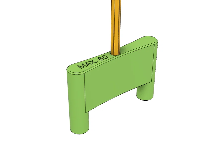 Dụng cụ kẻ vạch tâm gỗ Center Line Marking Tool 3D - Image 1