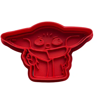 Khuôn cắt bánh quy Baby Yoda (Grogu) độc đáo - Tự in 3D tại nhà