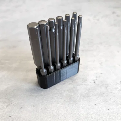 Khay Đựng Đầu Vít Lục Giác (Hex Bit Holder) 1/4 Inch Gọn Gàng