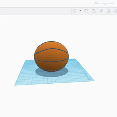 Mô hình quả bóng rổ 3D - Thiết kế trang trí bàn làm việc độc đáo