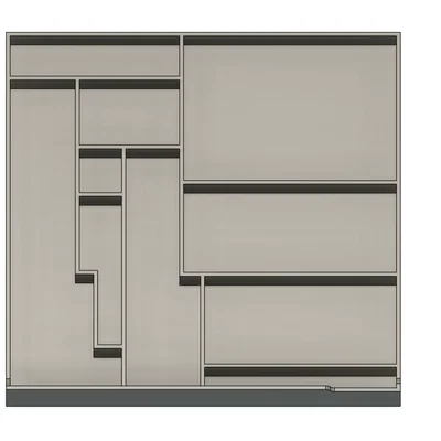 Khay dụng cụ trượt gầm máy in K1 MAX (K1 MAX tool tray)