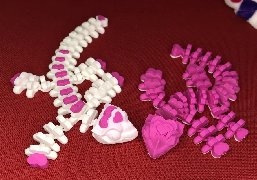 Mô hình rồng Heart Dragon Flexi đáng yêu cho ngày lễ Valentine - Image 1