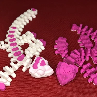 Mô hình rồng Heart Dragon Flexi đáng yêu cho ngày lễ Valentine
