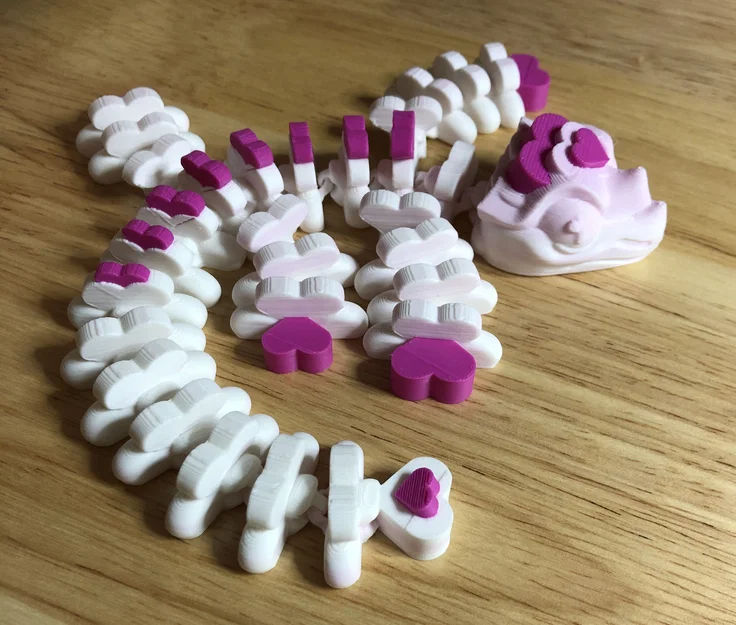 Mô hình rồng Heart Dragon Flexi đáng yêu cho ngày lễ Valentine - Image 2