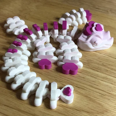 Mô hình rồng Heart Dragon Flexi đáng yêu cho ngày lễ Valentine