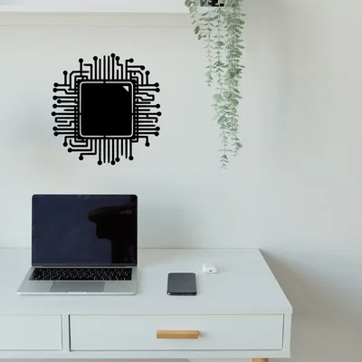 Trang trí tường hình Processor