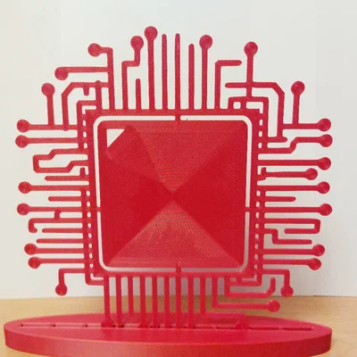 Trang trí tường hình Processor