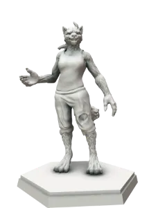 Mô hình nữ người sói (Werewolf) - Nhân vật độc đáo cho D&D - Image 1