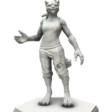 Mô hình nữ người sói (Werewolf) - Nhân vật độc đáo cho D&D