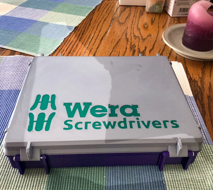 Hộp Rugged Wera Screwdriver Set Case (Logo nhiều màu + khay 6 tua vít) - Image 2