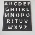 Bảng khuôn chữ cái (Alphabet Stencil) in 3D tiện dụng cho mọi dự án - Thumbnail 1