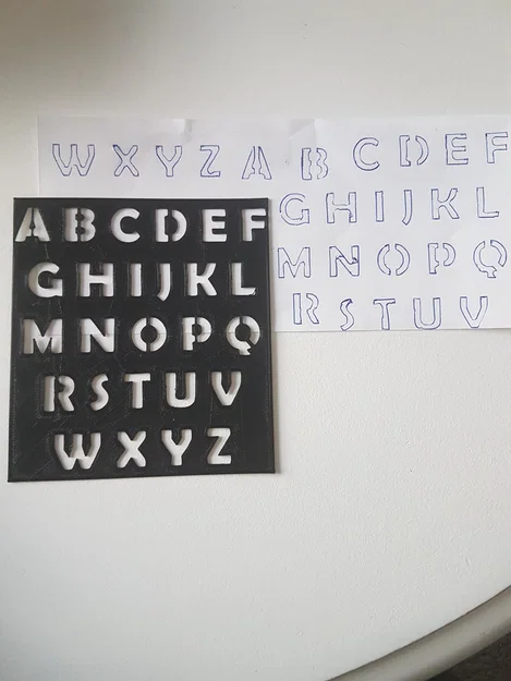 Bảng khuôn chữ cái (Alphabet Stencil) in 3D tiện dụng cho mọi dự án - Image 2